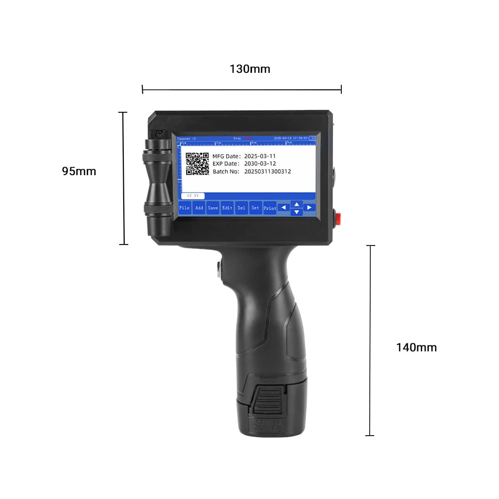 Masung MS-CHP10, Tragbarer Handtintenstrahldrucker zum Drucken von QR-Codes, Barcodes und Daten - Image 4
