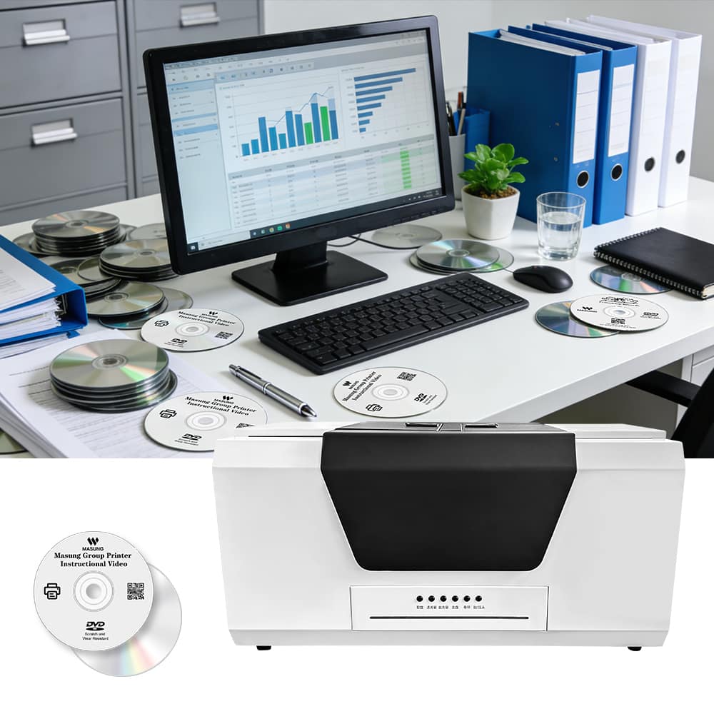 Masung MS-550A CD-Duplikator und Drucker mit integriertem CD-Brenner für unbeaufsichtigtes Brennen und Drucken von Discs in großen Stückzahlen - Image 6