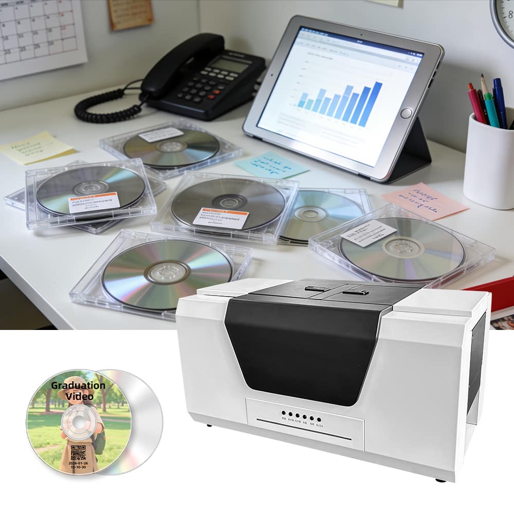 Masung MS-550A CD-Duplikator und Drucker mit integriertem CD-Brenner für unbeaufsichtigtes Brennen und Drucken von Discs in großen Stückzahlen - Image 5