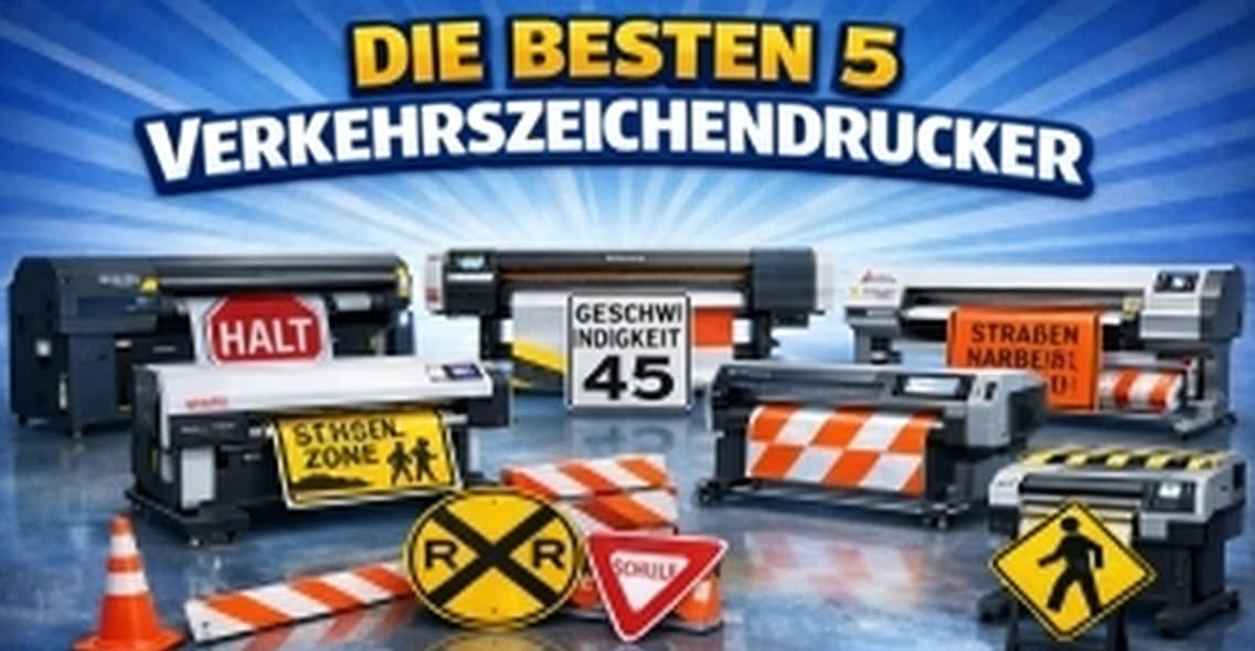 Top 5 Verkehrsschilderdrucker für maximale Produktion und Qualität