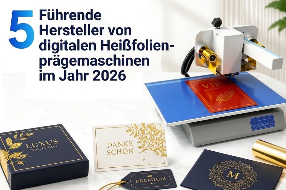 5 führende Hersteller von digitalen Heißfolienprägemaschinen im Jahr 2026